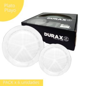 DURAX PACK x 6 PLATOS PLAYOS GOLD